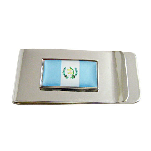 Thin Bordered Guatemala Flag Money Clip